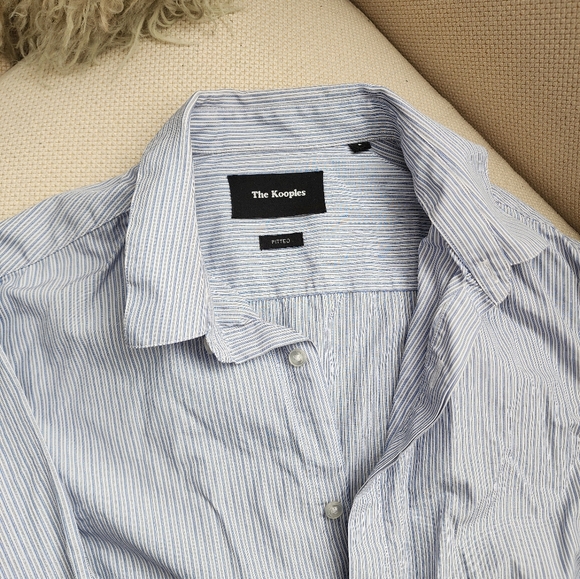 The Kooples Striped Fitted Dress Shirt - Picture 2 of 5